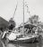 De feestelijkheden bij de tewaterlating in 1963 bij de oude werf van Berend de Jong